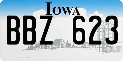 IA license plate BBZ623