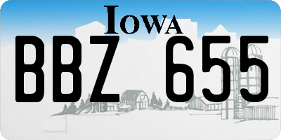 IA license plate BBZ655