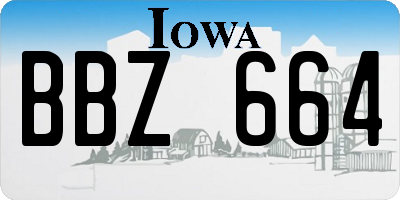 IA license plate BBZ664