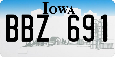 IA license plate BBZ691