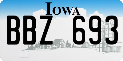 IA license plate BBZ693