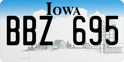 IA license plate BBZ695