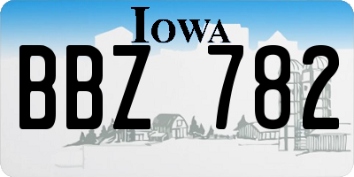 IA license plate BBZ782