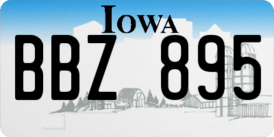 IA license plate BBZ895