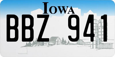 IA license plate BBZ941