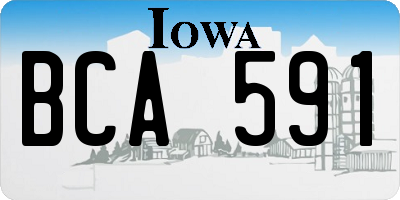 IA license plate BCA591