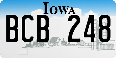 IA license plate BCB248