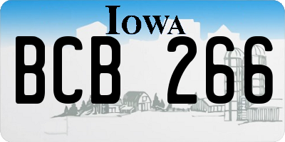 IA license plate BCB266