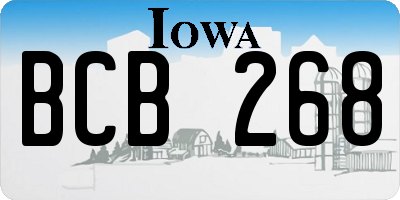 IA license plate BCB268