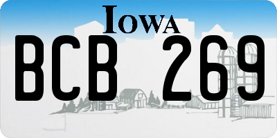 IA license plate BCB269