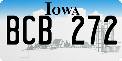 IA license plate BCB272