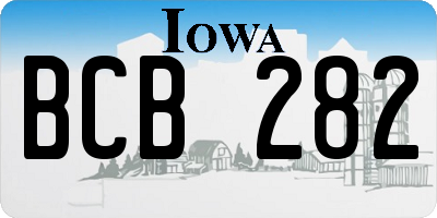 IA license plate BCB282