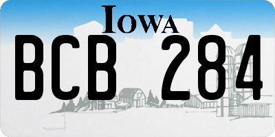 IA license plate BCB284