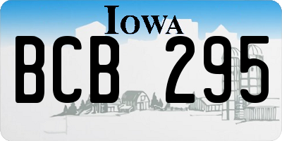 IA license plate BCB295