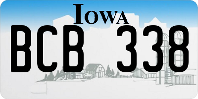 IA license plate BCB338