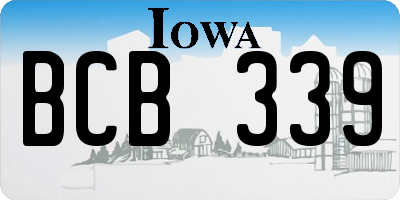 IA license plate BCB339