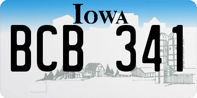IA license plate BCB341