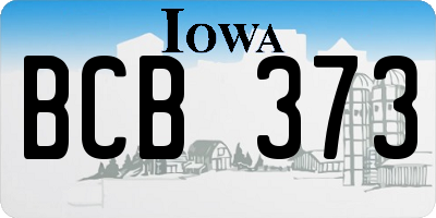 IA license plate BCB373