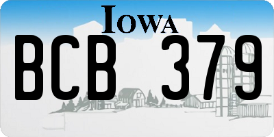 IA license plate BCB379