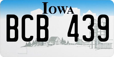 IA license plate BCB439