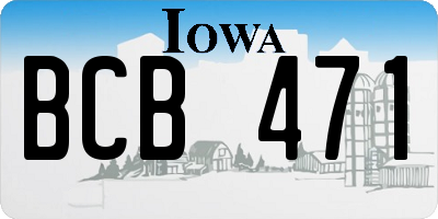IA license plate BCB471