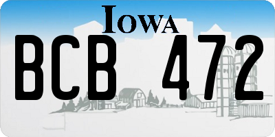IA license plate BCB472