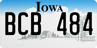 IA license plate BCB484