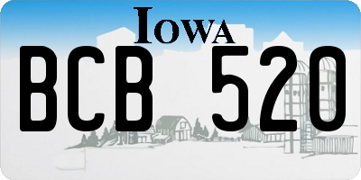 IA license plate BCB520