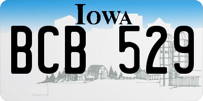 IA license plate BCB529