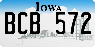 IA license plate BCB572