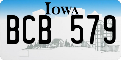 IA license plate BCB579