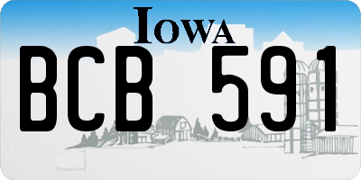 IA license plate BCB591