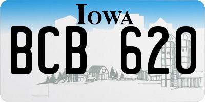IA license plate BCB620