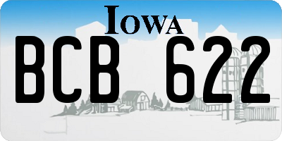 IA license plate BCB622
