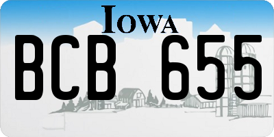 IA license plate BCB655