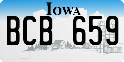 IA license plate BCB659