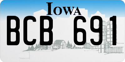 IA license plate BCB691