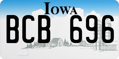 IA license plate BCB696