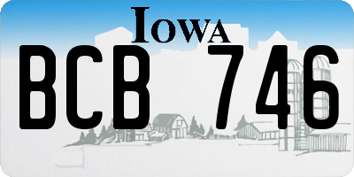 IA license plate BCB746