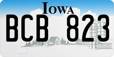 IA license plate BCB823