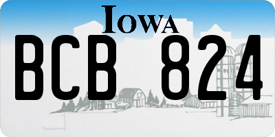 IA license plate BCB824