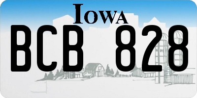 IA license plate BCB828