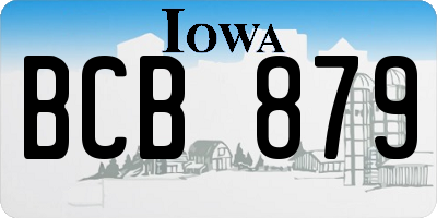 IA license plate BCB879