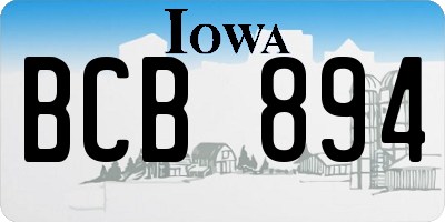 IA license plate BCB894