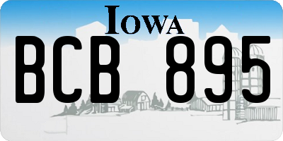 IA license plate BCB895