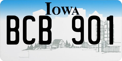 IA license plate BCB901