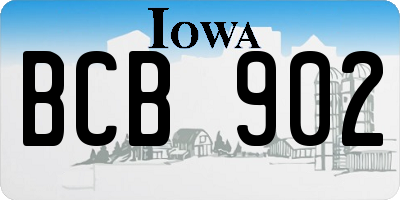 IA license plate BCB902