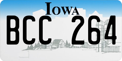IA license plate BCC264