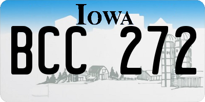 IA license plate BCC272