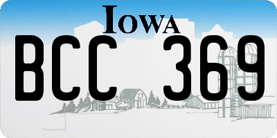 IA license plate BCC369